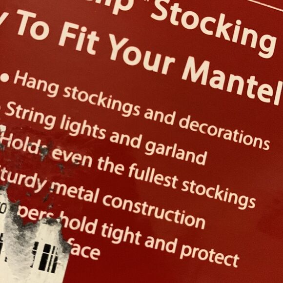 Haute Decor The Original Mantle Clip for stockings, string lights, Garland, etc. - Picture 6 of 6